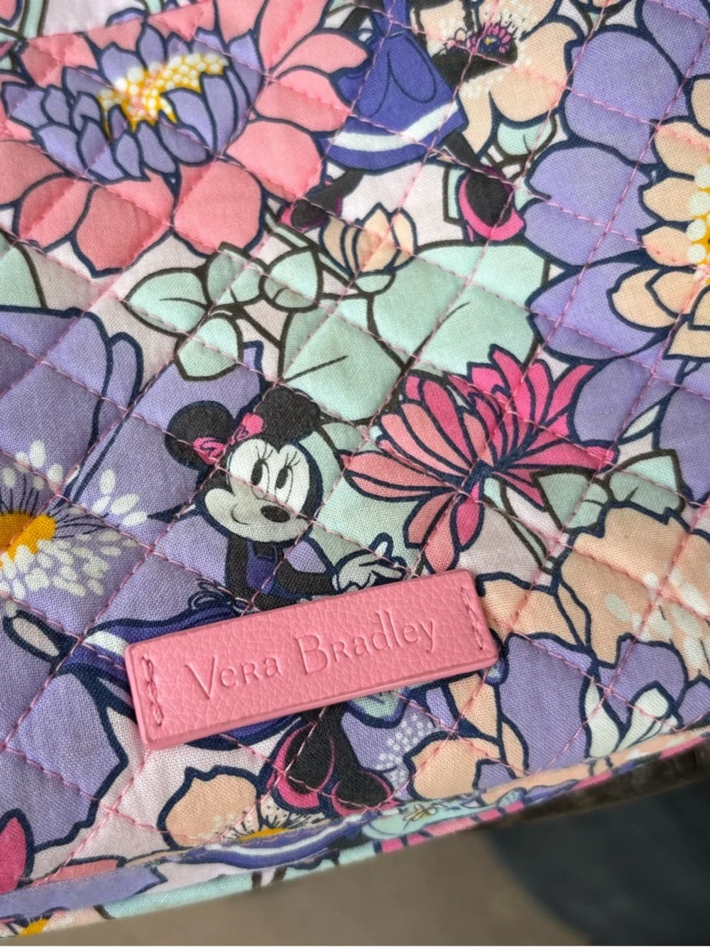 Vera Bradley x Disney Triple Zip Hipster Crossbody Bag Minnie’s Garden Party